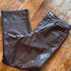 EUC “leather” pants (brown)